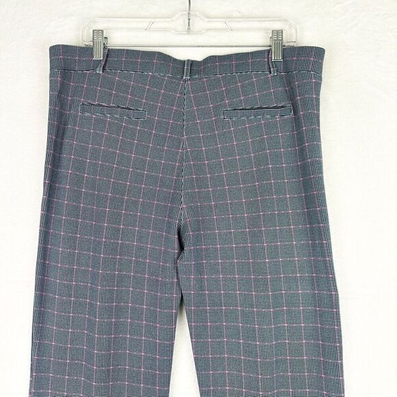Betabrand Straight Leg Classic Dress Pant Yoga Pant XL Long Houndstooth Plaid - Picture 4 of 8